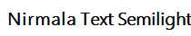 Nirmala Text Semilight